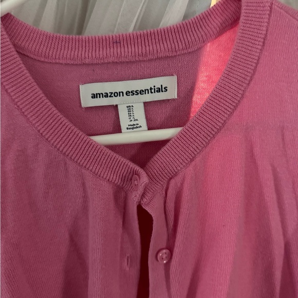 Amazon Essentials Pink Button-Up Cardigan - Picture 2 of 3